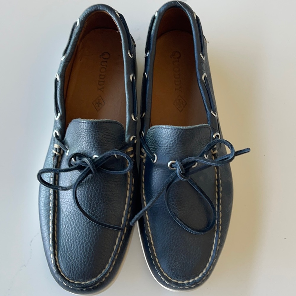 Men’s navy Quoddy Boat shoes